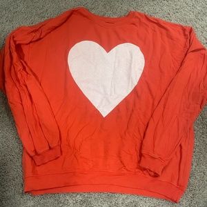 Jean and June Valentine's Day Heart Sweatshirt